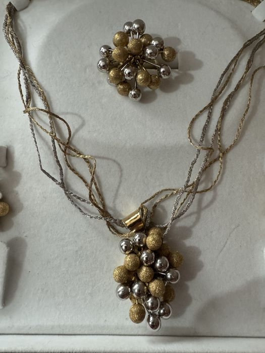 Set Aur 18k Pantantiv, Cercei si Inel italia, 600lei/gr