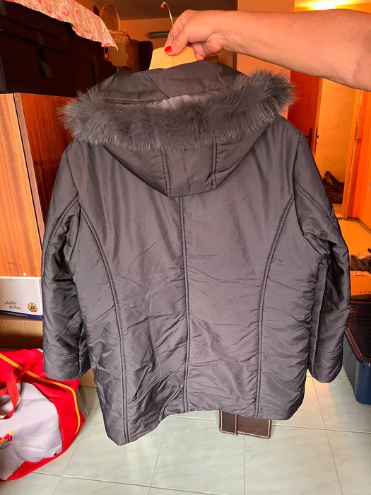 Дамска шуба с качулка XL