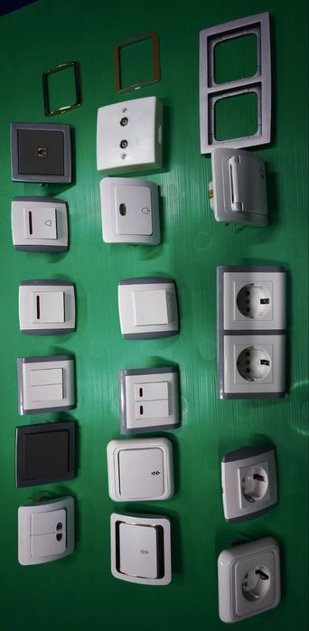 Електрически ключове и контакти – нови (различни модели и серии)