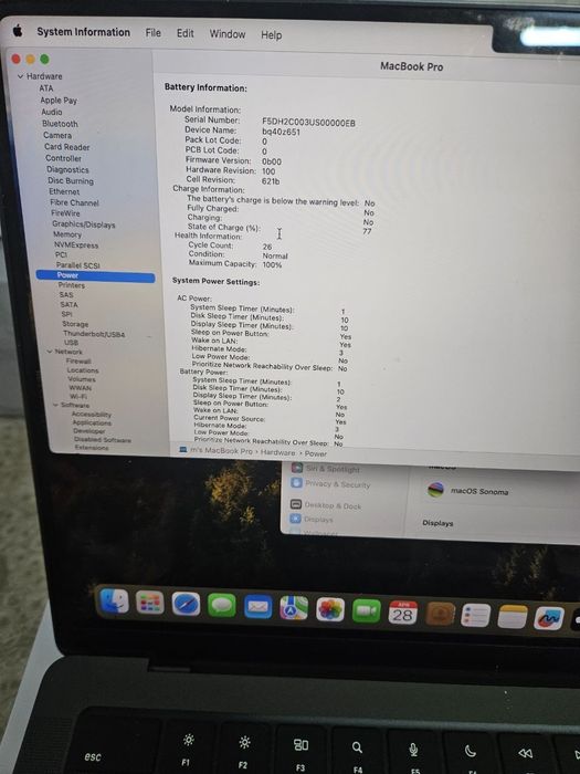 MacBook Pro M3 Pro spaceblack Ram 18GB/ssd 512 full box sotiladi