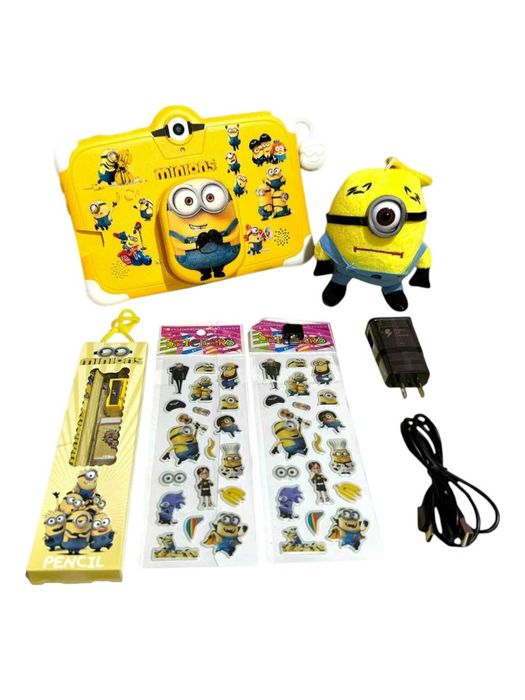 Детский планшет Minions 7”, 4 ГБ RAM, 128 ГБ ROM, Wi-Fi, Android 15