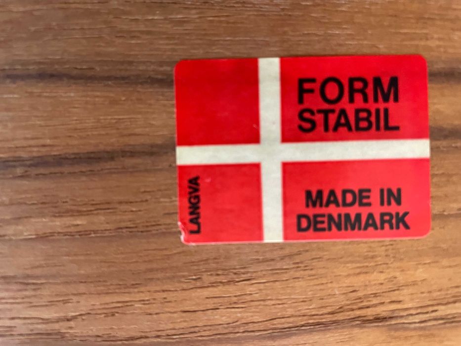 Langva Denmark tava platou de servit design scandinav 1960 lemn de tec