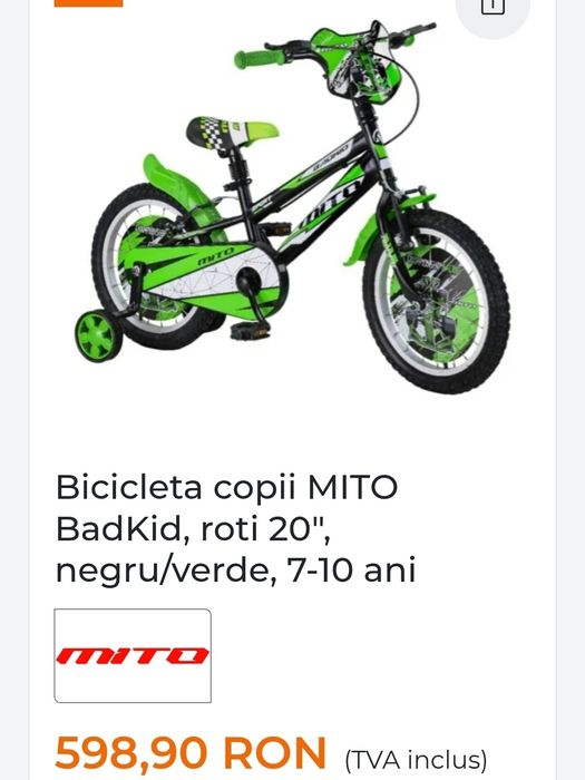Bicicleta copii MITO