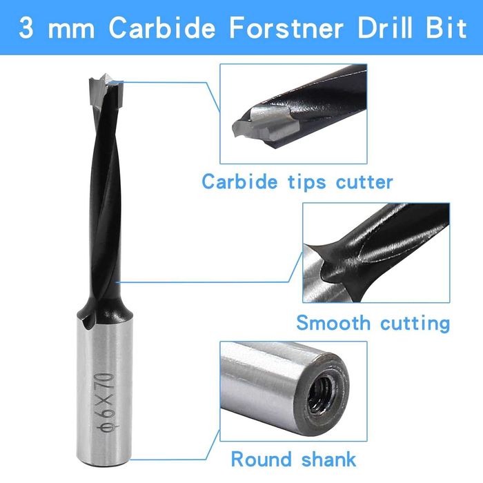 Сверло форстнера для дерева 6мм и 8мм (твердосплавное)