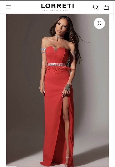 Рокля Lorreti червена