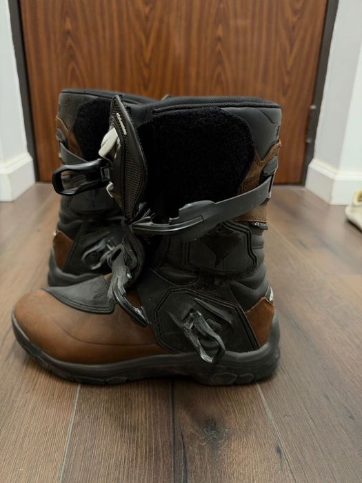 Cizme moto Alpinestars BELIZE Drystar Oiled Leather Maro/Negru