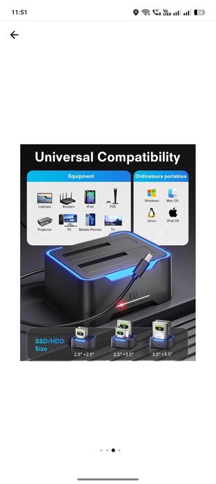 HDD docking station 2.5&3.5