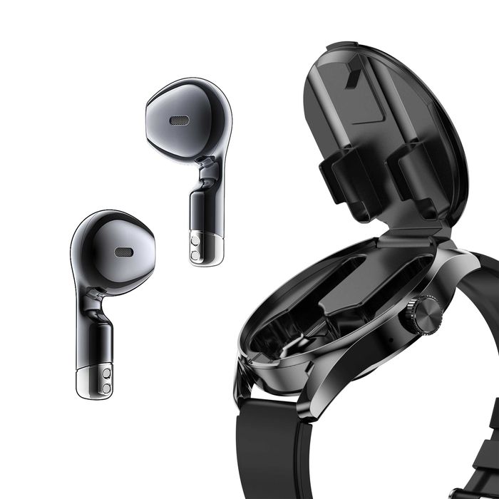 Smartwatch cu casti incorporate, autonomie mare, notificari aplicatii