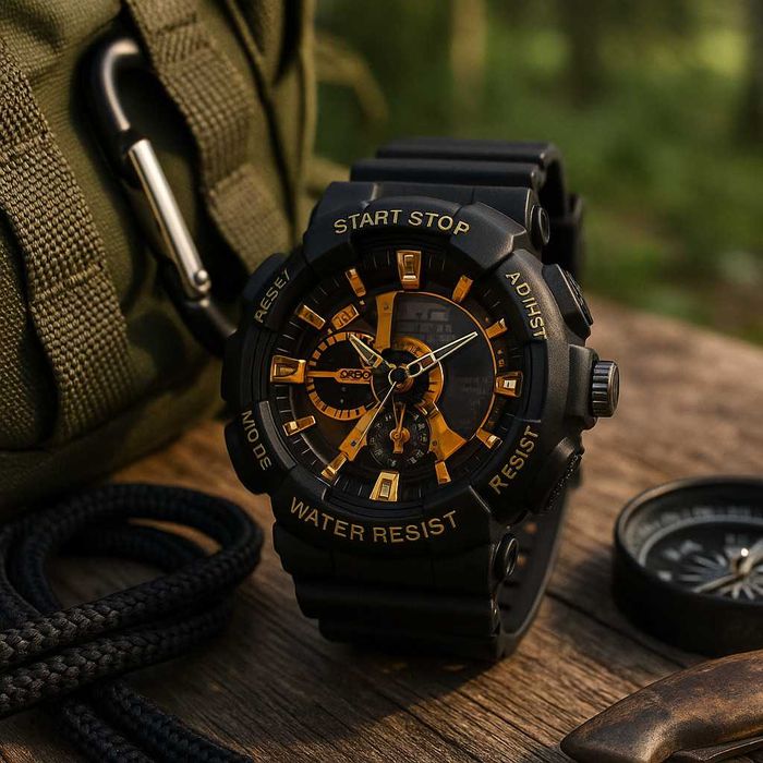 Мъжки спортен часовник, водоустойчив и удароустойчив
