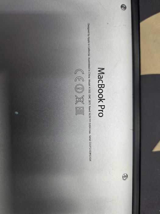 Macbook a1502 core i5