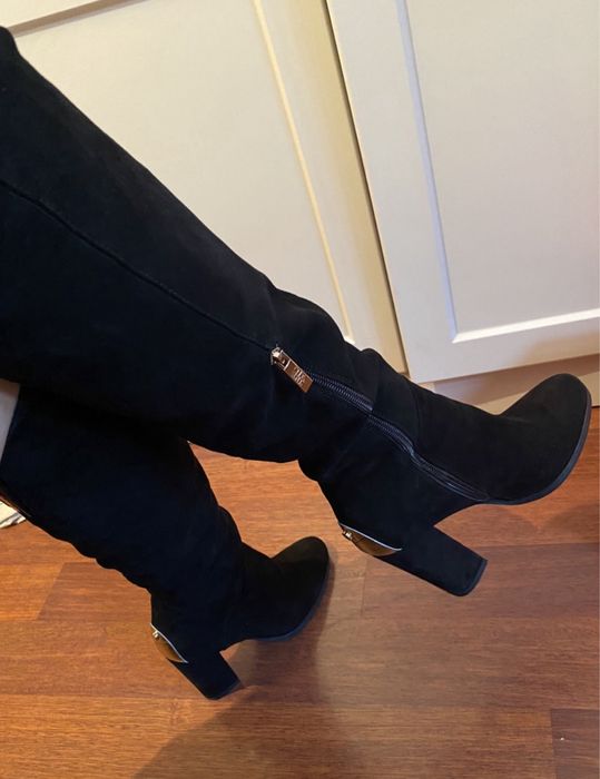 Замшевые испанские сапоги 39 размер