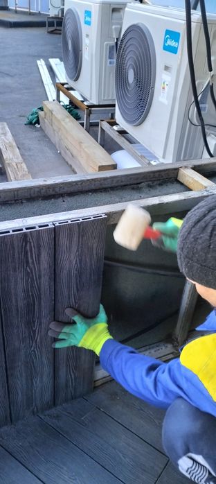 Монтаж террасной доски Астана