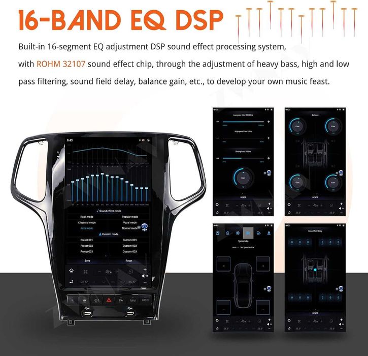 Навигация Android Jeep Grand Cherokee 2014-2021 ZWNAV 11 Tesla