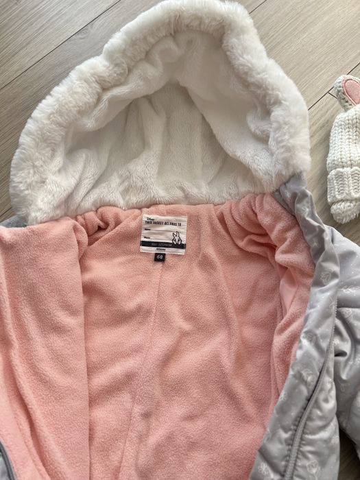 Set doua salopete iarna bebe 3-6 luni