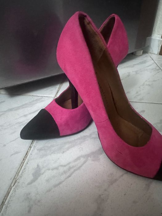 Розови обувки на ток Atmosphere и Zara