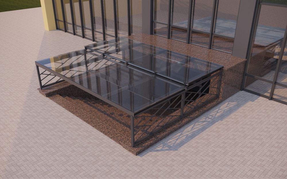 Раздвежные навесы козерки