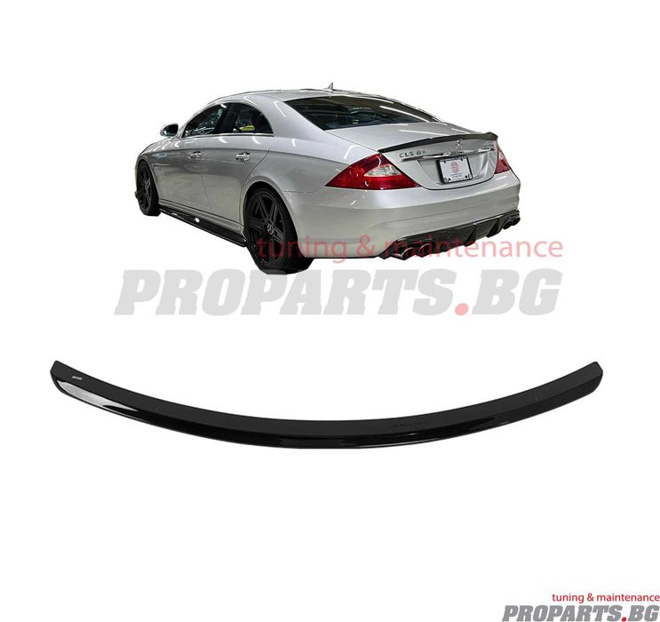 AMG спойлер за Mercedes Benz CLS class W219 05-13 черен лак 55 63 AMG