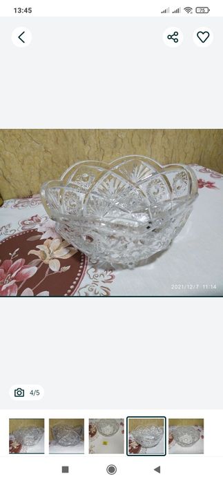 Новая хрустальная ваза сервантного хранение