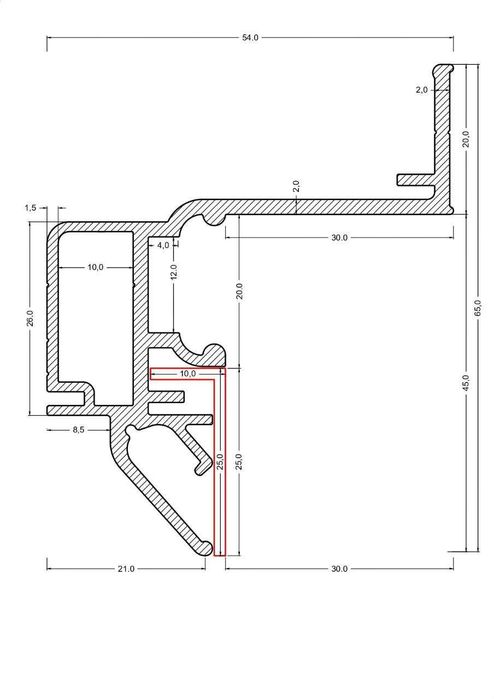 Профиль для интерьерной подсветки FENIX