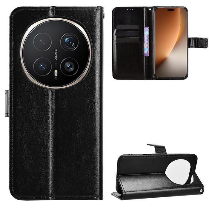 Кожен калъф тип тефтер за honor magic8 pro