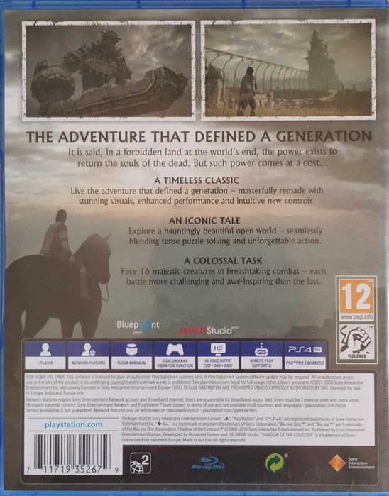 Shadow of the Colossus (PS4)