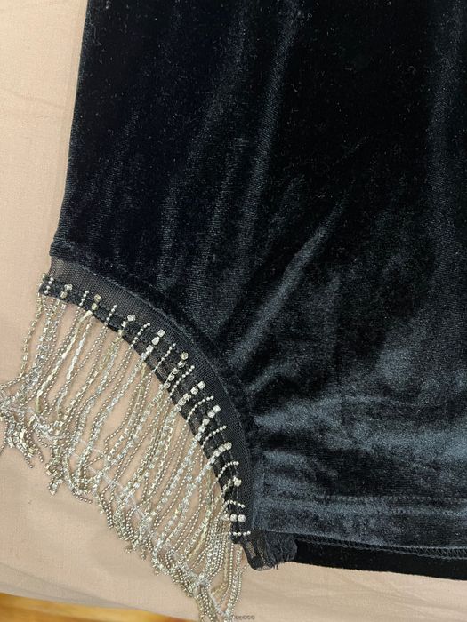Къса рокля с ресни камъни Нова