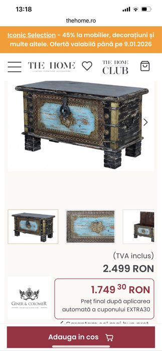 Cufar cu aspect antichizat