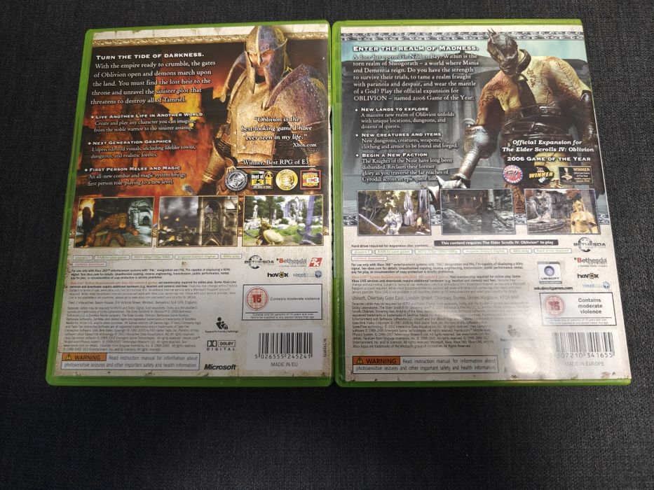 The elder scrolls 4 Oblivion si Shivering Isles dlc pentru Xbox 360, one și series x