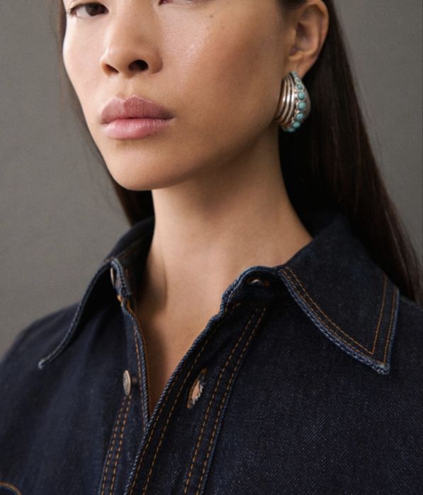 Дънкова риза на Mango