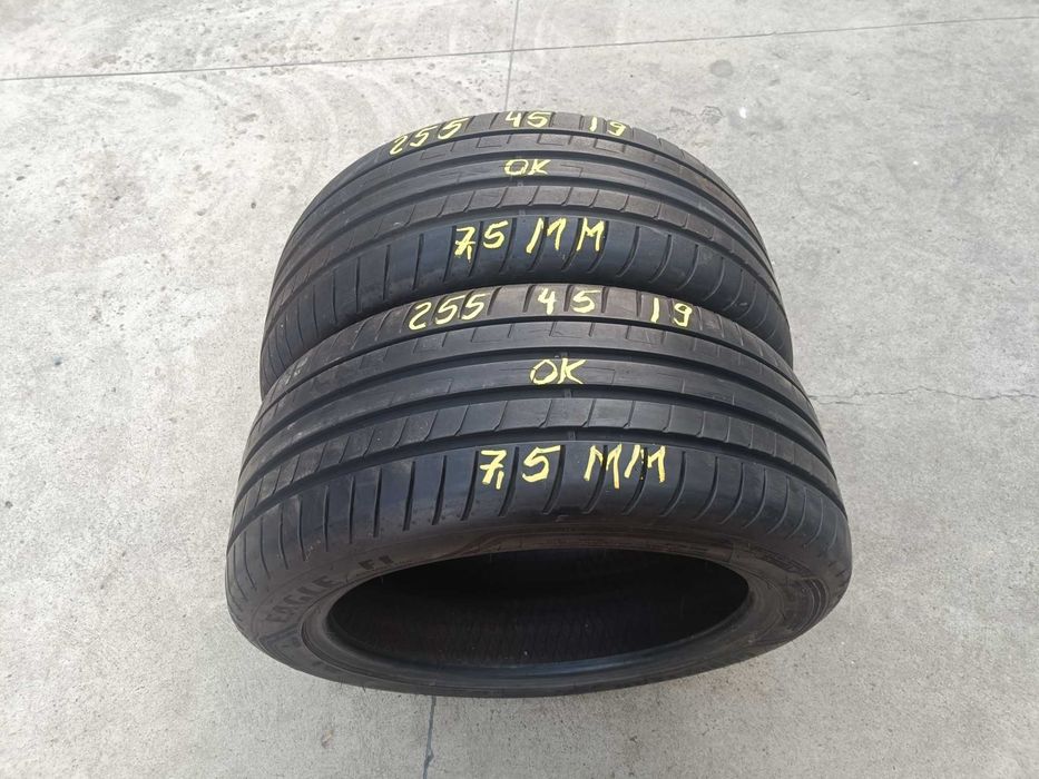 Doua anvelopa vara 255 45 19 goodyear asymmetric 3 profil de 7,5 mm