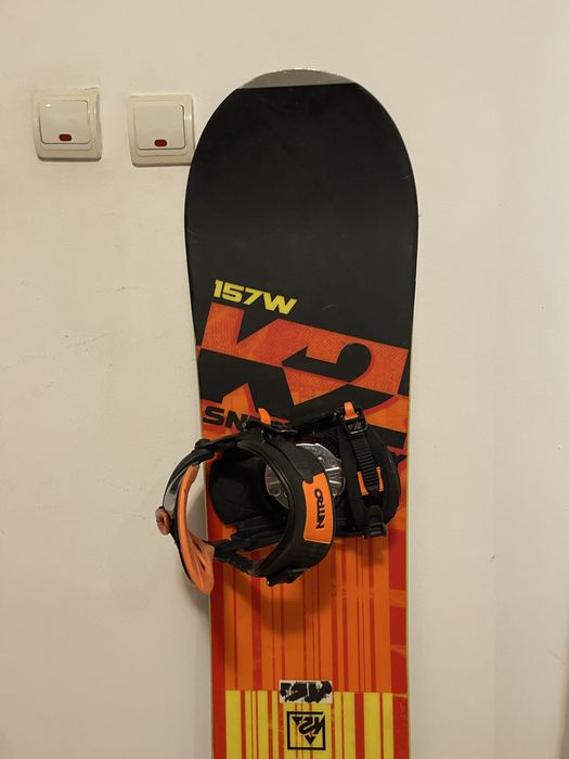 Placa snowboard 157 cm k2 cu legaturi nitro