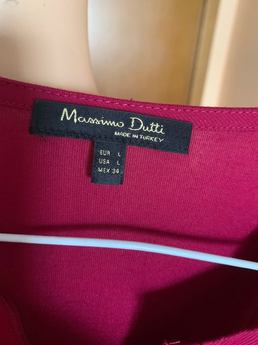 Дамска риза Massimo Dutti, цвят фуксия, размер L