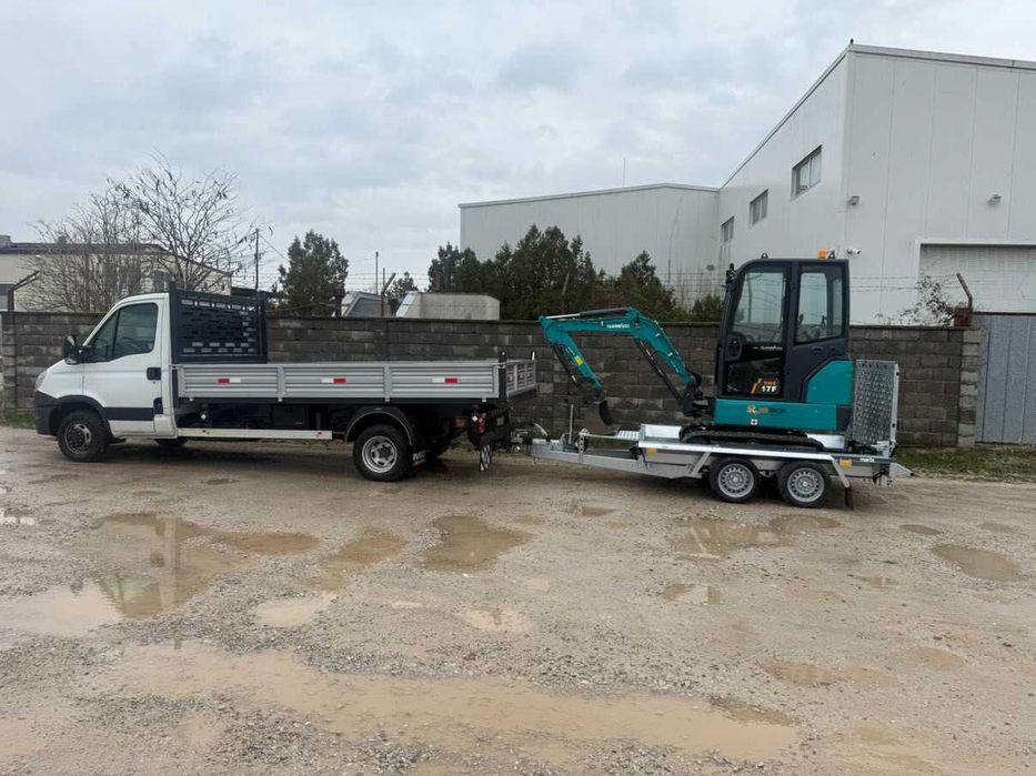 Мини багер + самосвал 3.5т -> СВОБОДНИ ЧАСОВЕ!