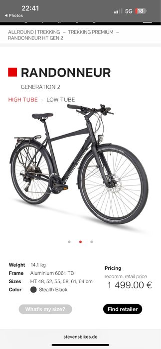 Stevens Randonneur 28 XL/XXL 2024
