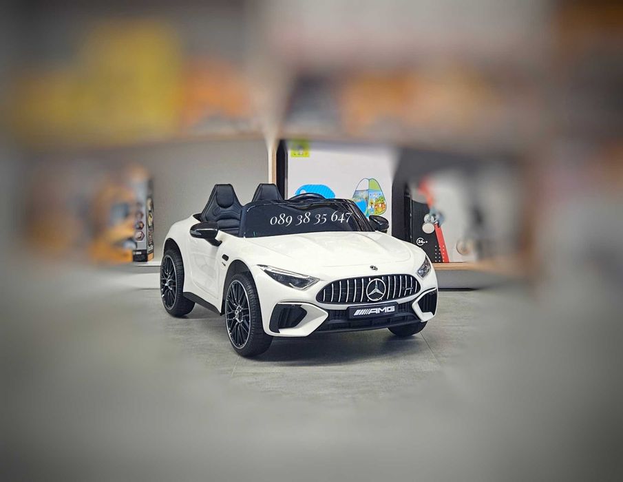 ТОП ЦЕНА!НОВО!Акумулаторна кола Mercedes-Benz SL63 AMG с 12V,меки гуми