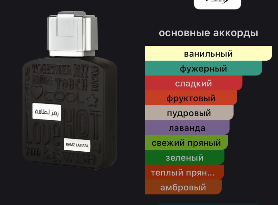 Ramz silver lattafa парфюм