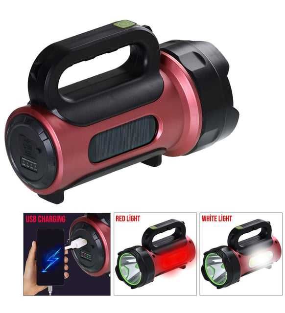 Къмпинг Фенер със Соларно зареждане 10W+COB LED