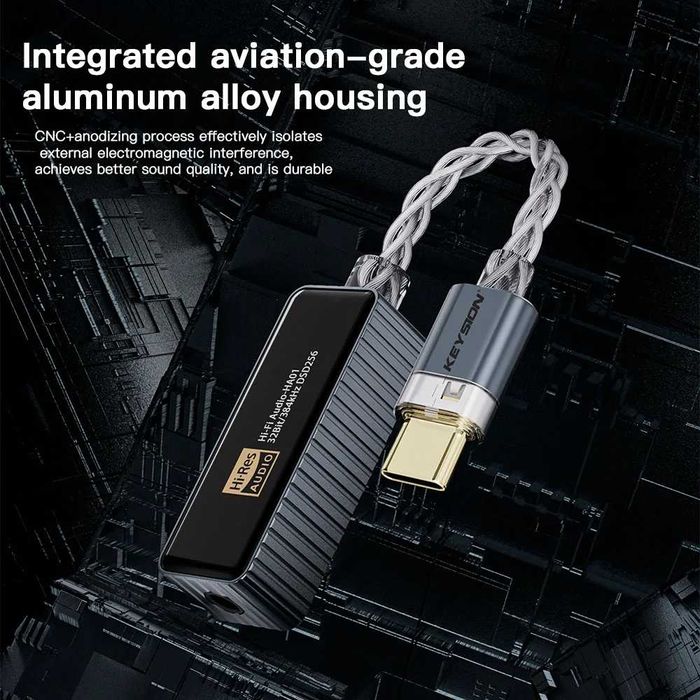 цап KEYSION 384kHz USB DAC Audio HiFi Decoder Headphone Amplifier