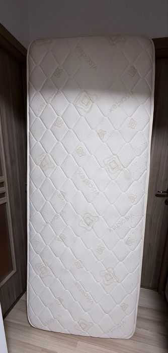 Saltea pat Viscotex Superortopedica, superortopedica, 80 x 190 cm, 1 persoana, cu arcuri + spuma poliuretanica