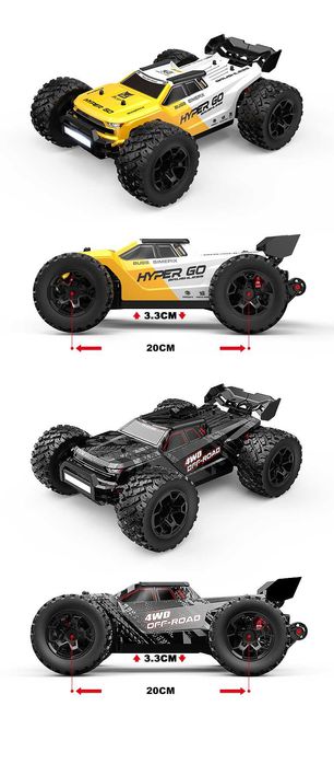 Плажно тръги MJX Hyper Go Brushless 75+ км.ч. 1:14 жълт и черен цвят