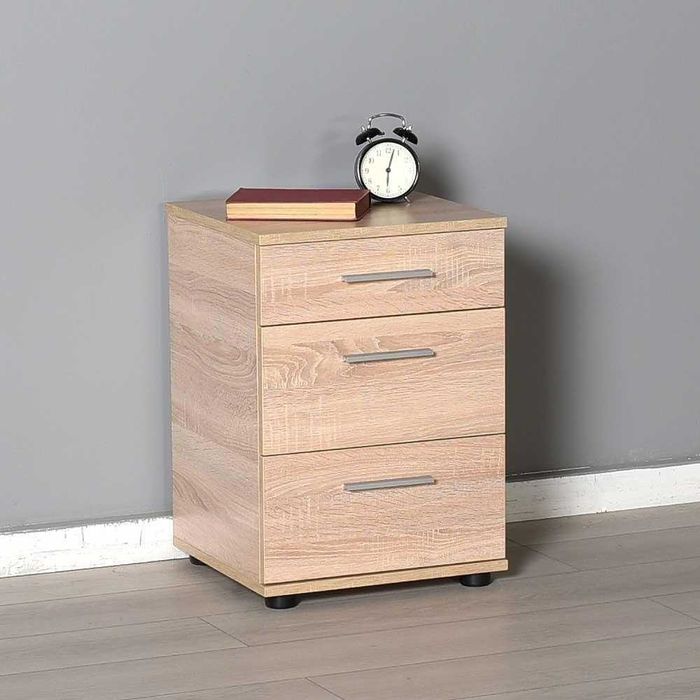 Noptiera Adore Trendline, 3 sertare, 40 x 57 x 39 cm