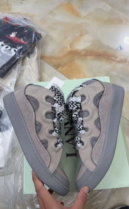 Lanvin curb sneakers