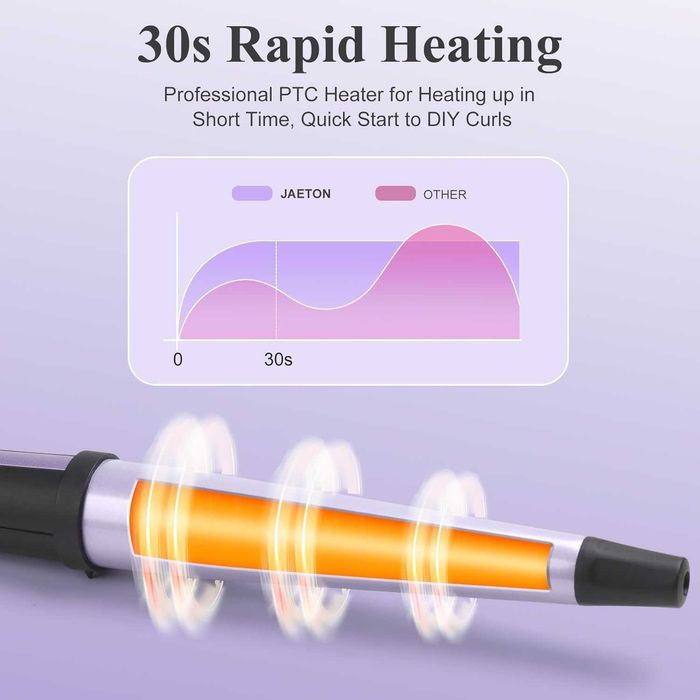 Маша за къдрене на коса, 19-32MM професионална керамична с ръкавица