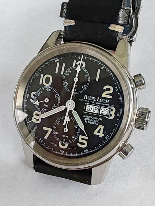 Ceas Berry Logan Automatic Chronograph 41 mm Funcționează Impecabil!