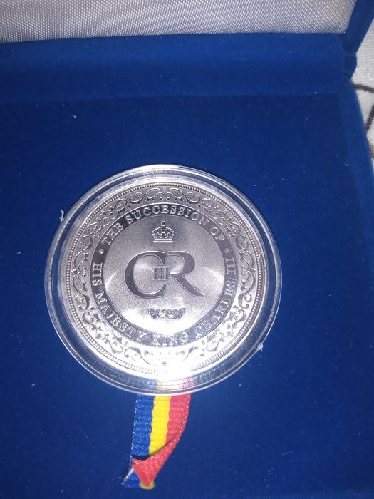 Medalie argintata Regele Charles al III-lea