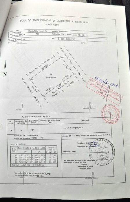 Teren intravilan Ghercesti aproape de spital regional Craiova aeroport