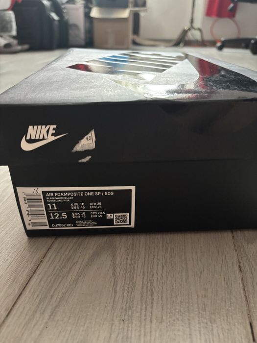 Vand Nike air foamposite Comme des Garcons Black