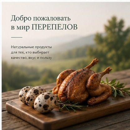 Перепелки Тушки перепелов ecoquail