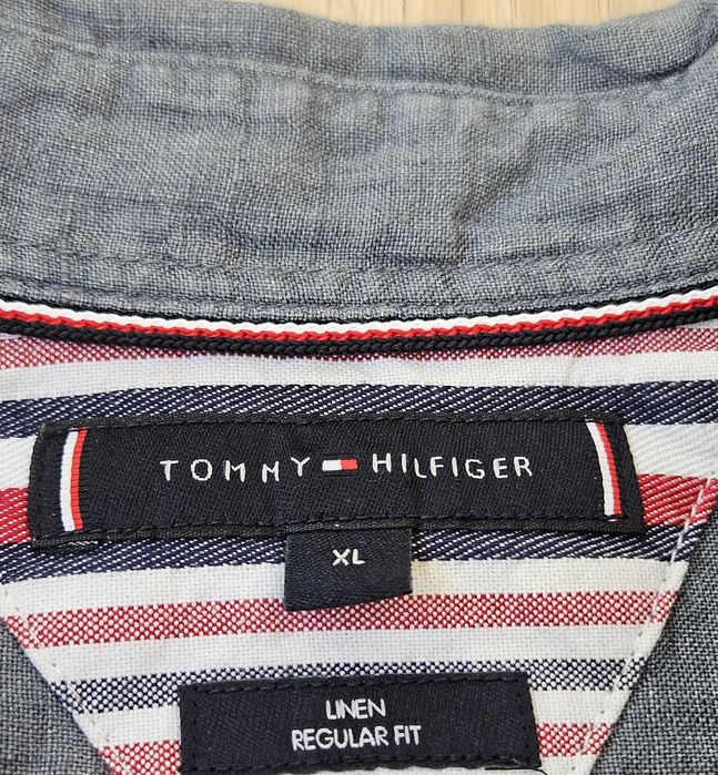 Мъжка ленена риза Tommy Hilfiger Linen - XL/XXL