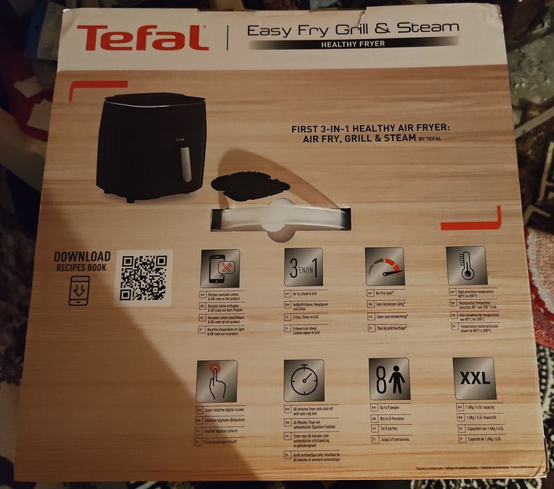 Tefal EasyFry Grill & Steam air fryer FW201815 6.5L15